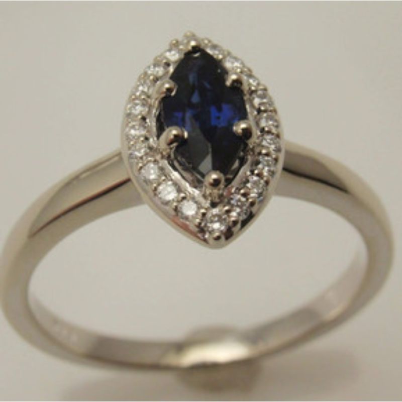 Custom Sapphire & Diamond Ring