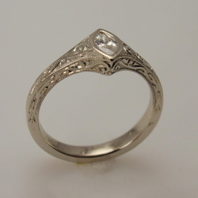 Custom Vintage Solitaire Ring