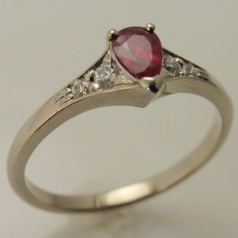 Custom Ruby & Diamond Ring