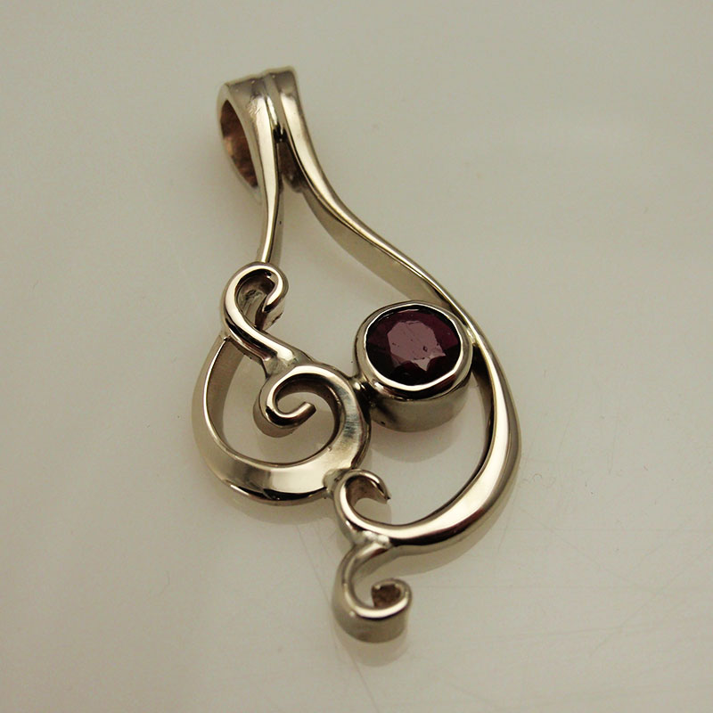 Custom Garnet Pendant