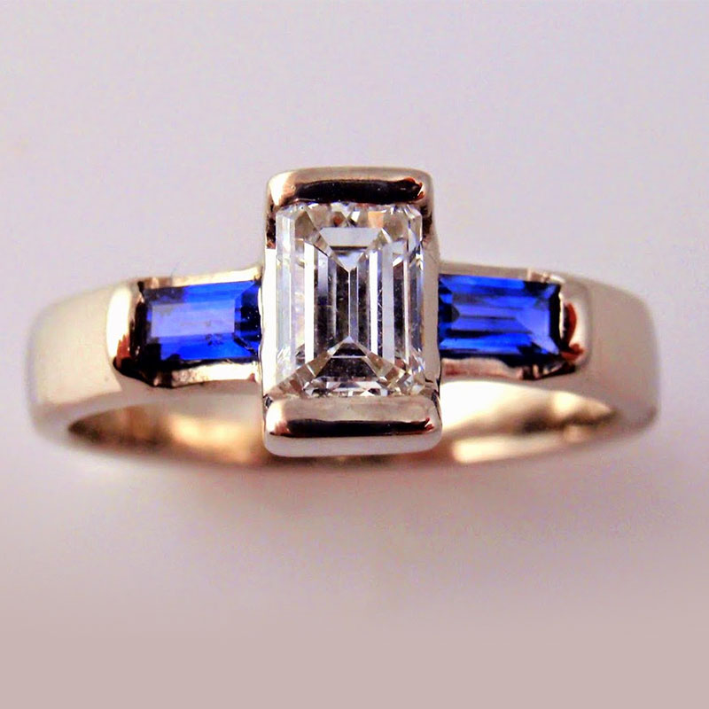 Custom Emerald Cut Ring